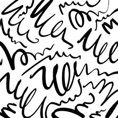 Simple black and white vector pattern, background.