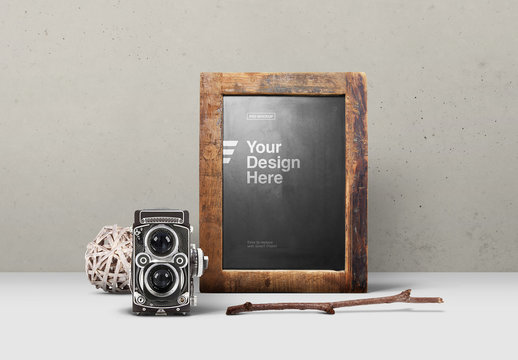 Rustic Chalkboard Mockup