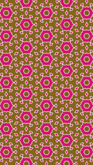 Ornate geometric pattern and abstract colored background