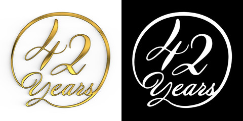 Golden number forty-two years