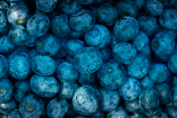  Texture blueberry berries close up. Top view.
