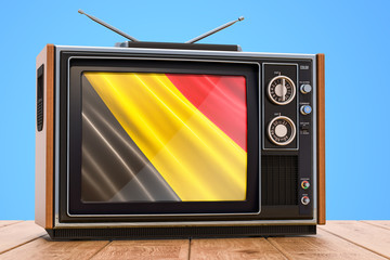 Belgian Television concept, 3D rendering