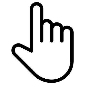 nmps7 NewMousePointerSign nmps - english - hand: cursor - computer - click - simple template - outline xxl g7113