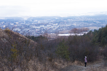 Fototapeta na wymiar Sity mountain view