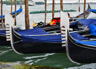 Fototapeta na wymiar Gondola Parking Lot Venice