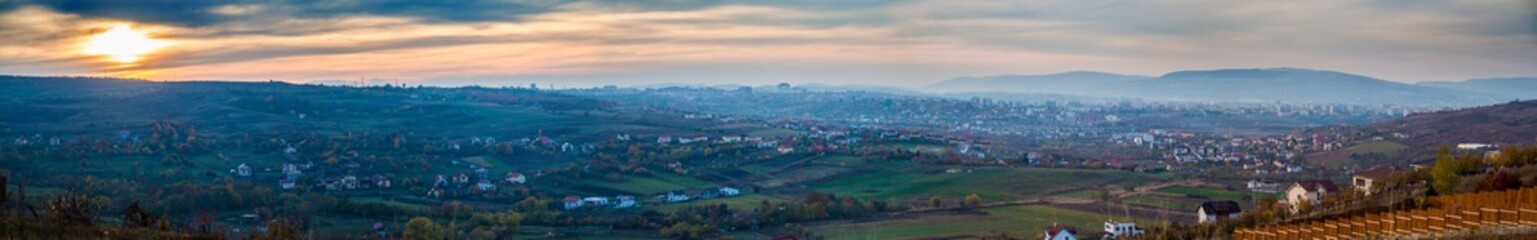 Fototapeta na wymiar Panorama City Cluj RO