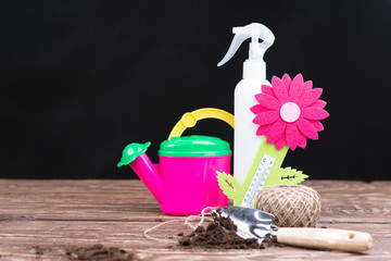 Tools for working in the garden.