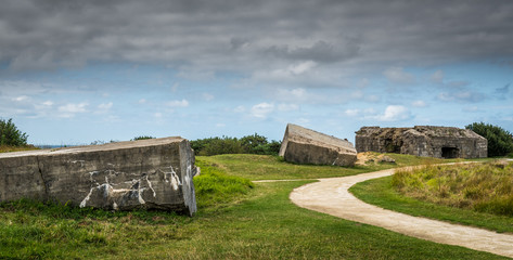 Concrete Bunkers Ponte Du Hoc