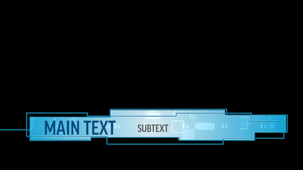 Blue Panel Lower Third
