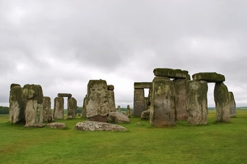 Stonehenge in England Overcast