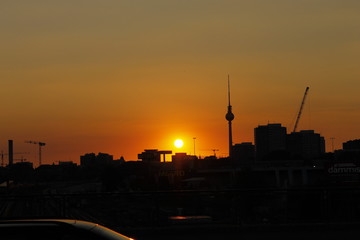 Berlin Skyline - Sunset