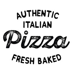 authentic italian pizza label