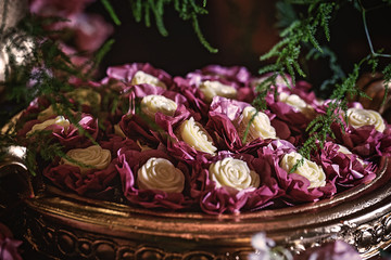 Fototapeta premium photos of wedding candy for brides