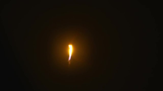 Space rocket descends at night back to landing zone. 120 fps slow motion.