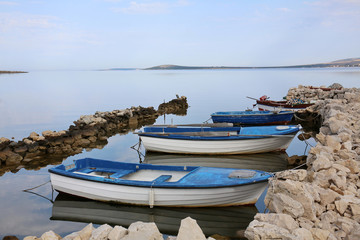 Fototapeta na wymiar Small fishing boats