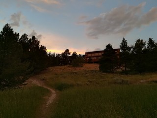 Fototapeta premium Sunset Over the Mountain