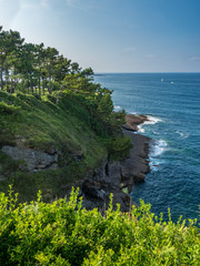 Santander / Hiszpania - 14 lipca 2018:  Okolice Palacio de la Magdalena - Santander w słoneczny lipcowy dzień © Adam Wrobel
