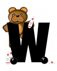 Alphabet Teddy Bowling W