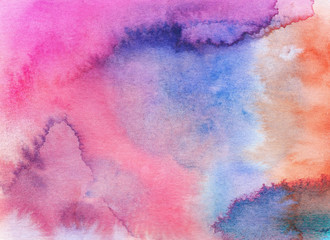 Fototapeta premium Abstract watercolor background. Hand painted illustration