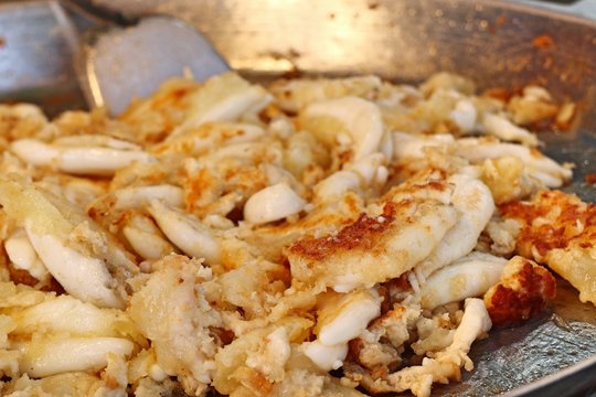 Fried squid at street food