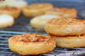 grilled sticky rice with egg