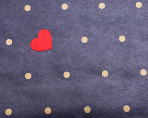 red heart on blue background. celebration. Valentine's Day