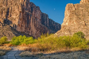 Fototapeta na wymiar Big Bend National Park is located in Far South Texas on the Mexican Border