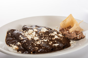 Enchiladas con Mole