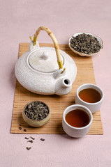 Fototapeta na wymiar Traditional Asian tea ceremony.