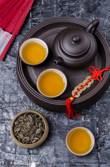 Traditional Asian tea ceremony.