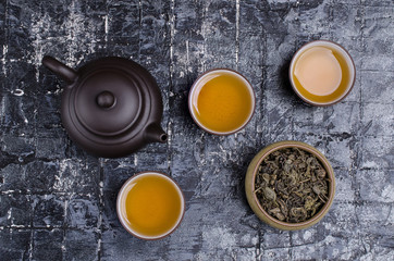 Traditional Asian tea ceremony.