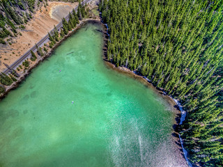 Amazing Drone views of Devils Lake in Oregon, just outside of Bend.