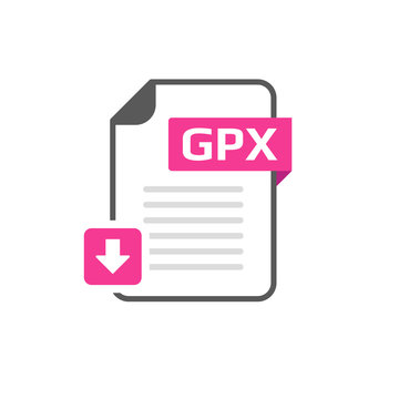 Download GPX file format, extension icon