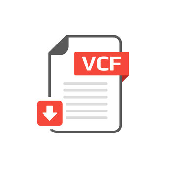 Download VCF file format, extension icon