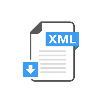 Download XML file format, extension icon