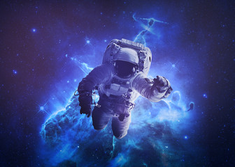 Fototapeta na wymiar Astronaut Afloat - Elements of this Image Furnished by nASA