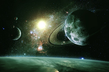 Fototapeta na wymiar Alien World - Elements of this Image Furnished by NASA