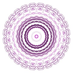 Light purple color mandala decoration. Vector illustration. Tribal ethnic fashion motif for paper, textile.