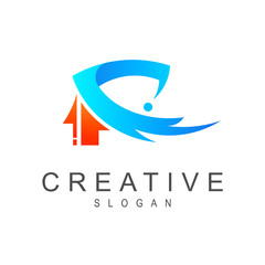 abstract business logo template