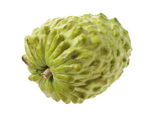 Custard apple isolated on white background,annona