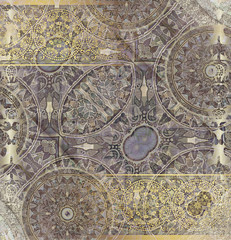 vintage old floral patterned background