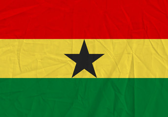 ghana grunge flag