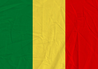 Mali grunge flag
