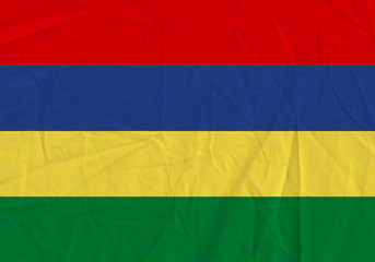 Mauritius grunge flag