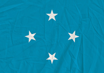Micronesia grunge flag