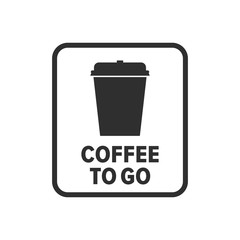 Coffee to go symbol - Vector
