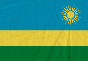 Rwanda grunge flag