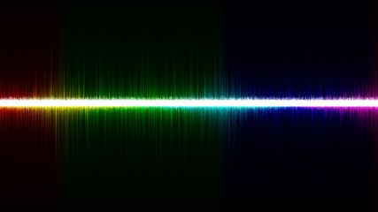 Colorful sound wave illustration