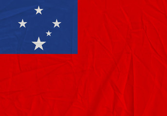 Samoa grunge flag