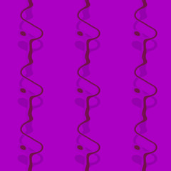 Seamless pattern background with multi-colored wavy lines.